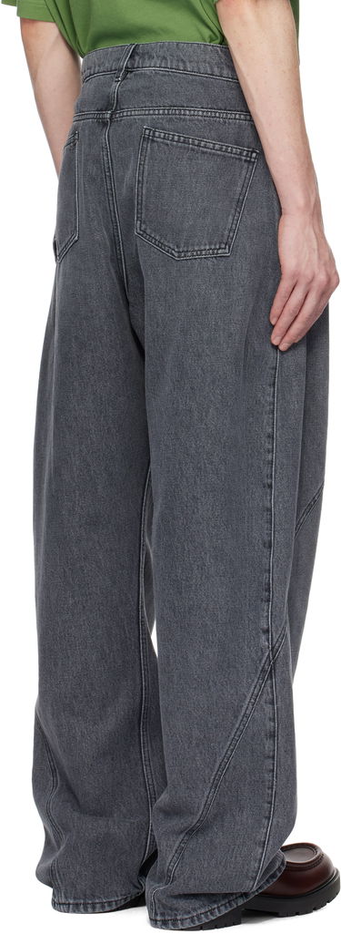 Jeans JW Anderson JW Anderson Twisted Workwear Denim Jeans Harmaa | DT0110-PG1745, 2