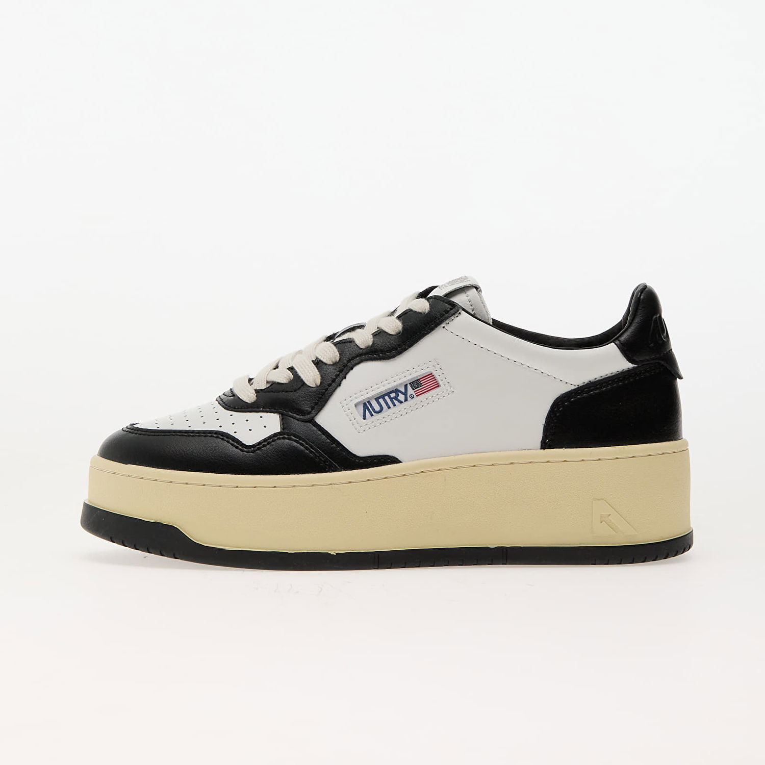 Tennarit ja kengät Autry Platform Low Wom Leat/ Leat Wht/ Blk Valkoinen | PTLWWB01, 0