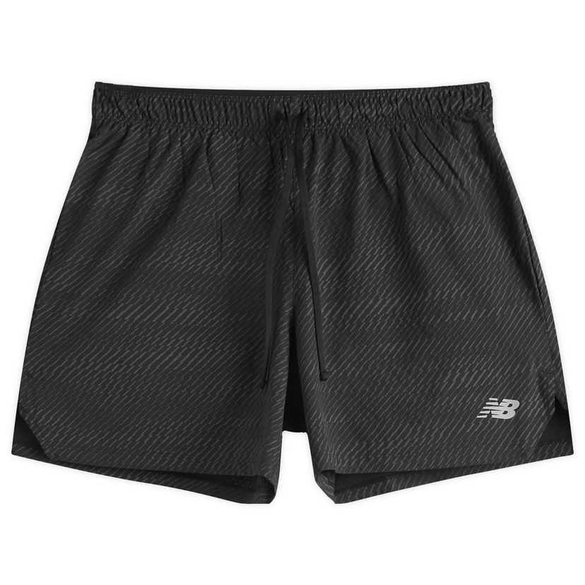 Shortsit New Balance RC Reflective Short 5" Musta | MS53279-BIT