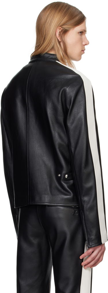 Takki Courrèges Courrèges Contrast Biker Jacket Musta | 324LBL199CV0005, 2