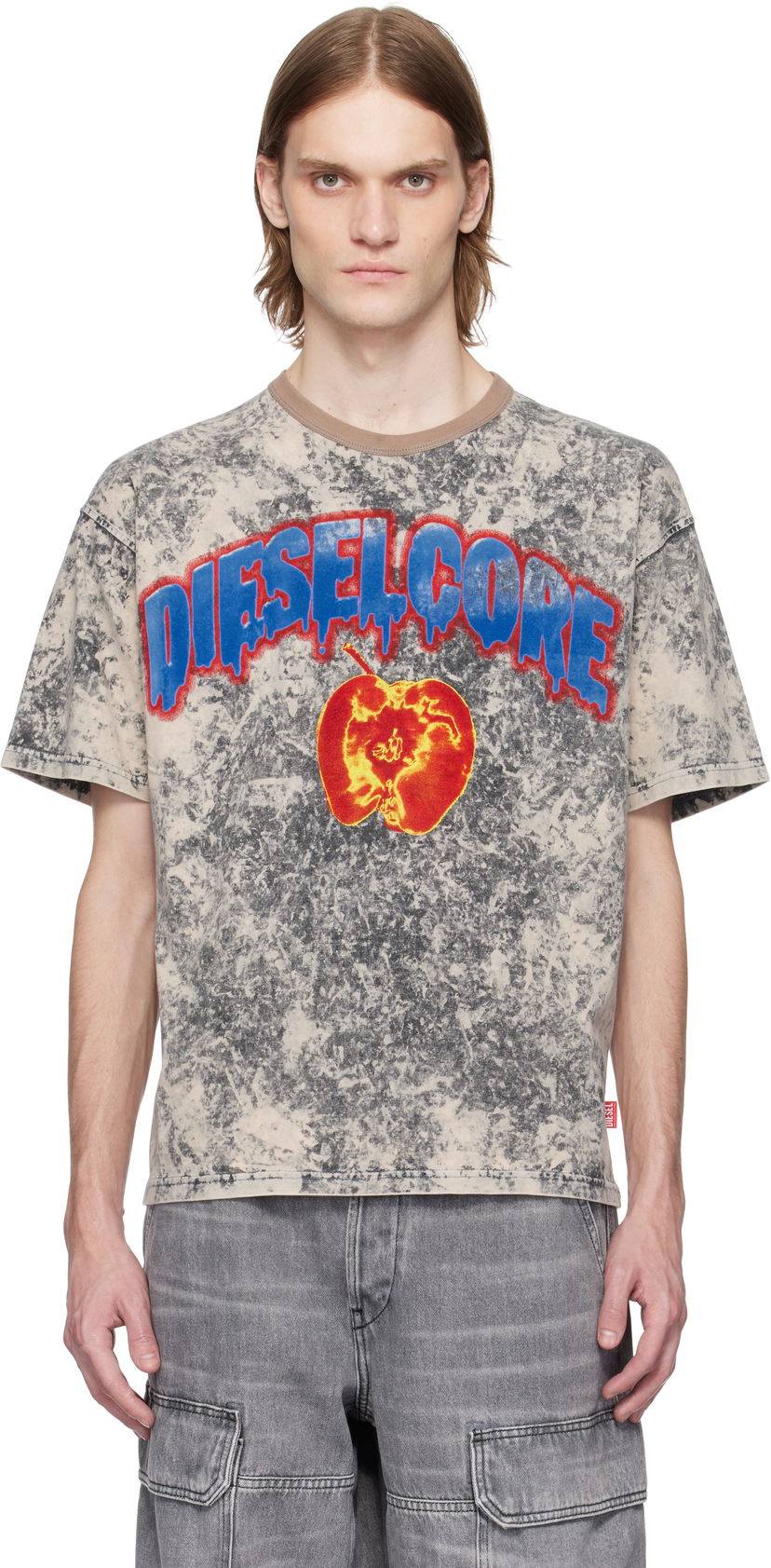 T-paita Diesel Diesel Core T-Shirt Harmaa | A16164-0GIAR-9DTA