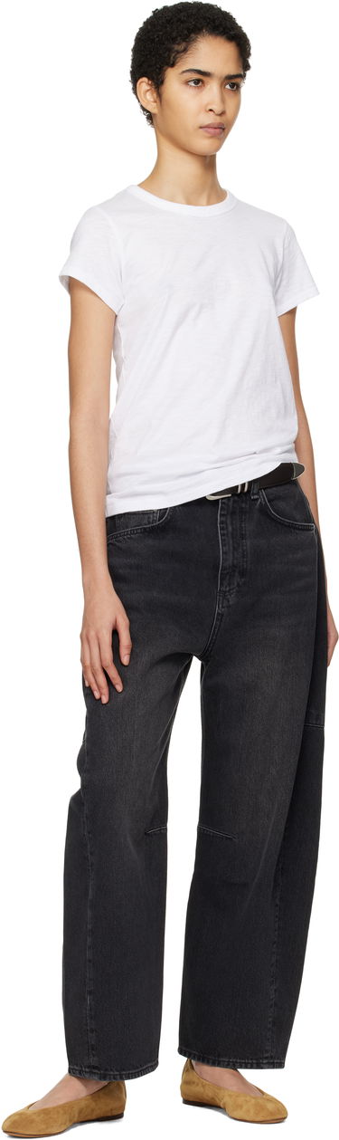 Jeans rag & bone rag & bone 'The Charlie' High-Rise Barrel Jeans Musta | WDD24F2994ACBS, 3