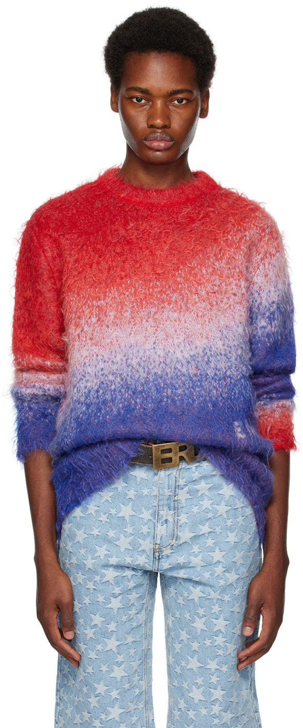 Villapaita ERL ERL Gradient Knit Sweater Punainen | ERL06N005