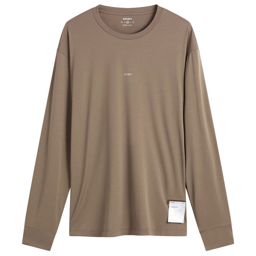 T-paita Satisfy Auralite Long T-Shirt Ruskea | 11001-FA-SAB