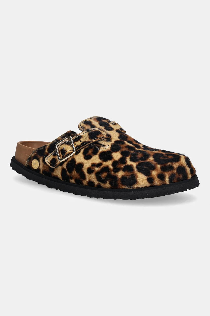 Tennarit ja kengät Birkenstock Leopard Print Clog with Buckle 1774 Boston FUR Monivärinen | 1031919