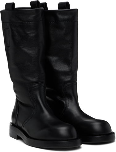 Vaatteet Ann Demeulemeester Ann Demeulemeester Bente Leather Boots Musta | 2510-W-C32-LT157-099, 3