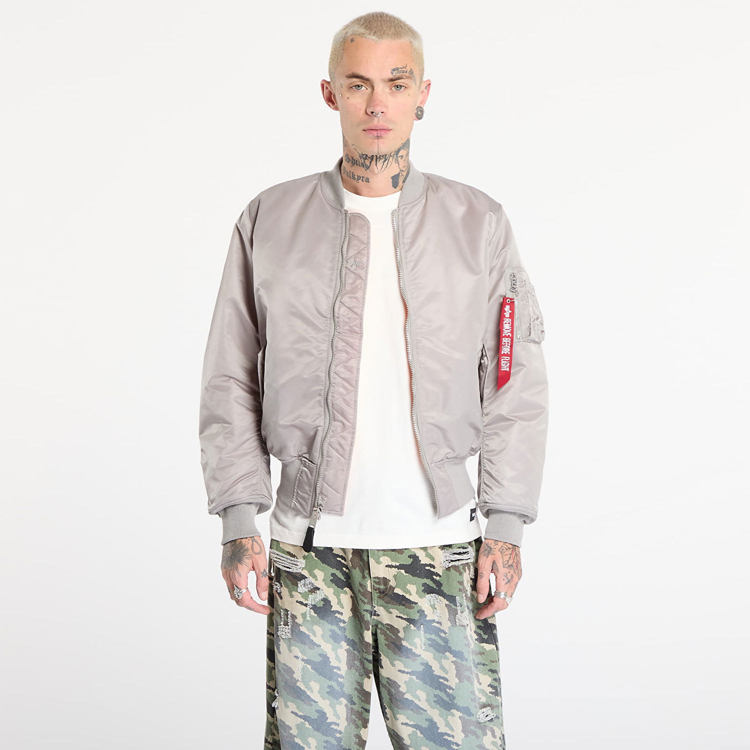 Bomber-takki Alpha Industries MA-1 Heritage Bomber Jacket Harmaa | 100101-31, 0