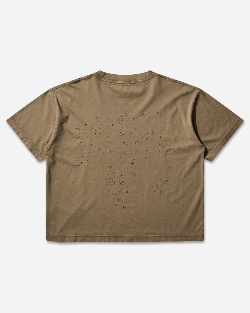 T-paita Satisfy MothTech T-Shirt with Holes Ruskea | 21002 91A04
