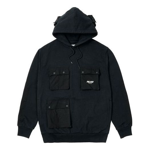 Huppari Palace Multiple Pockets Hoodie Musta | P20CS045, 0