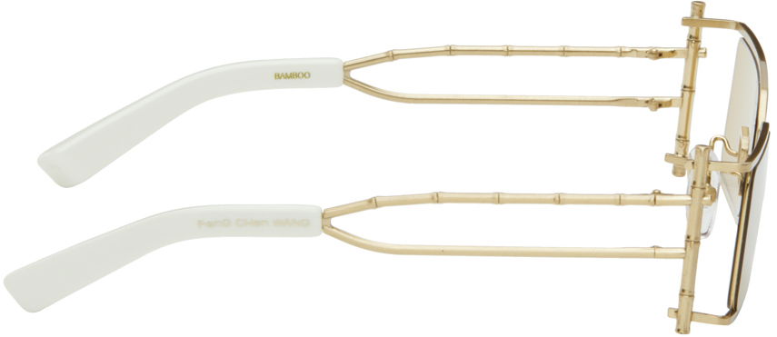 Aurinkolasit Feng Chen Wang Feng Chen Wang Bamboo Sunglasses Metallinen | SSE-WS01-BRG, 1