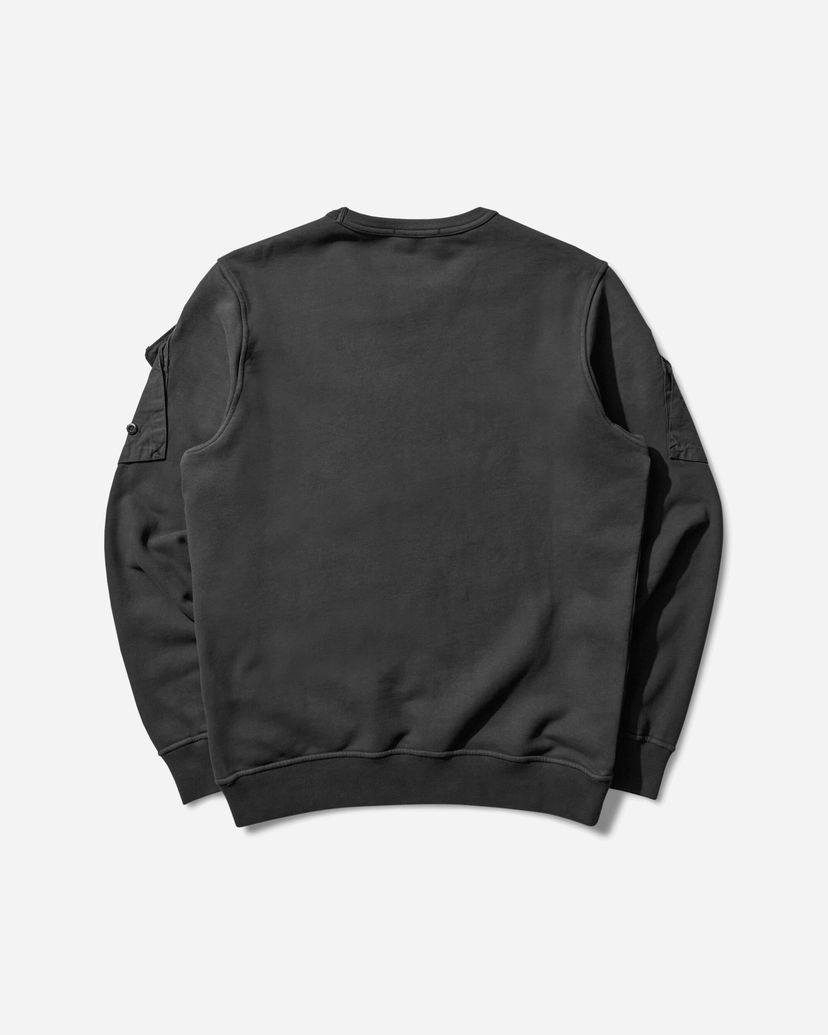 Huppari Stone Island Crewneck Sweatshirt with Sleeve Pockets Musta | K2S15-6100008-S0A20 V0029