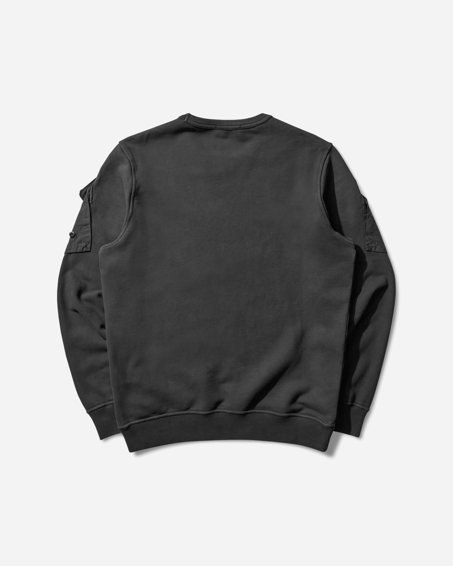 Huppari Stone Island Crewneck Sweatshirt with Sleeve Pockets Musta | K2S15-6100008-S0A20 V0029, 0