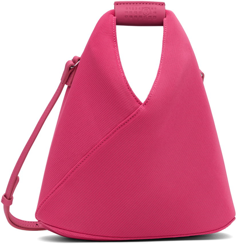 Olkalaukku Maison Margiela Mesh Crossbody Bag Vaaleanpunainen | SB6WD0026 P6414
