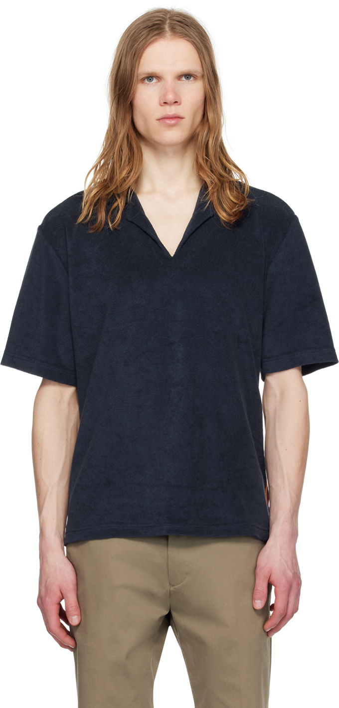 Poolopaita Paul Smith Paul Smith Artist Stripe Polo Tummansininen | M1A-593-MU477-48