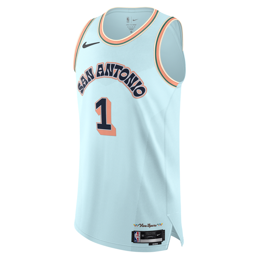 Tankkitoppi Nike Authentic Victor Wembanyama San Antonio Spurs City Edition Basketball Jersey 2024/25 Sininen | FQ4482-474