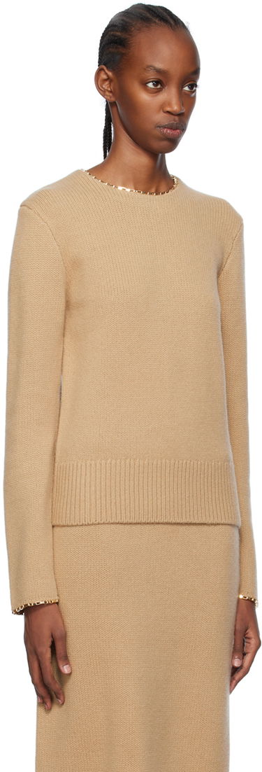 Villapaita TOTEME TOTEME Chain-Edge Sweater Harmaa | 241-WRT1015-YA0004, 4