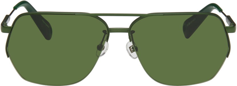 Aurinkolasit Jacquemus Aviator Sunglasses Vihreä | JAC67C4SUN
