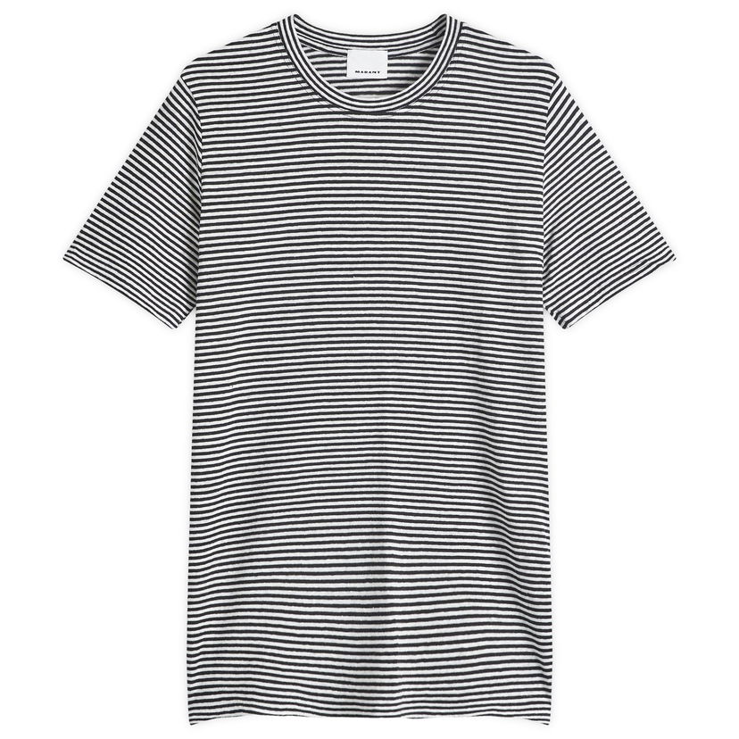 T-paita ISABEL MARANT Striped T-Shirt Ecru Valkoinen | 25PTS0063HA-C1N10H-23EC