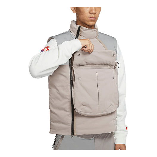 Liivi Nike Sportswear Tech Pack Colorblock Warm Vest Beige | DD6637-087