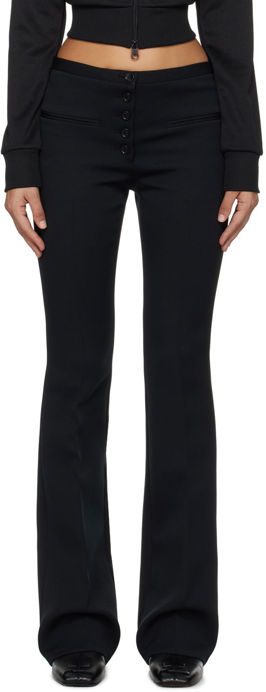 Housut Courrèges Courrèges Tailored Flare Trousers Musta | 124CPA184PL0007, 0
