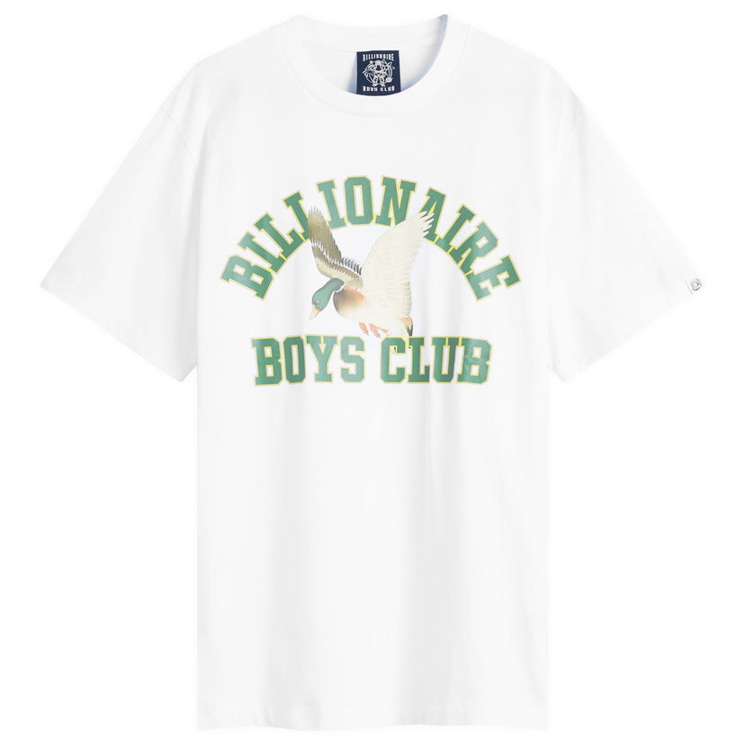 T-paita BILLIONAIRE BOYS CLUB Duck Varsity Graphic T-Shirt White - Size Large Valkoinen | B24465-WHT