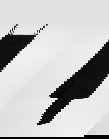 Tankkitoppi Dolce & Gabbana Dolce & Gabbana Wool Blend Tie-Front Tank Top Musta | FXT72TJGME2N0000, 0