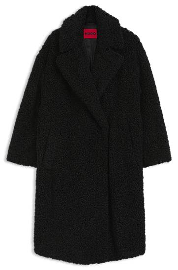 Takit BOSS Oversized-fit coat in faux fur Musta | 50547610