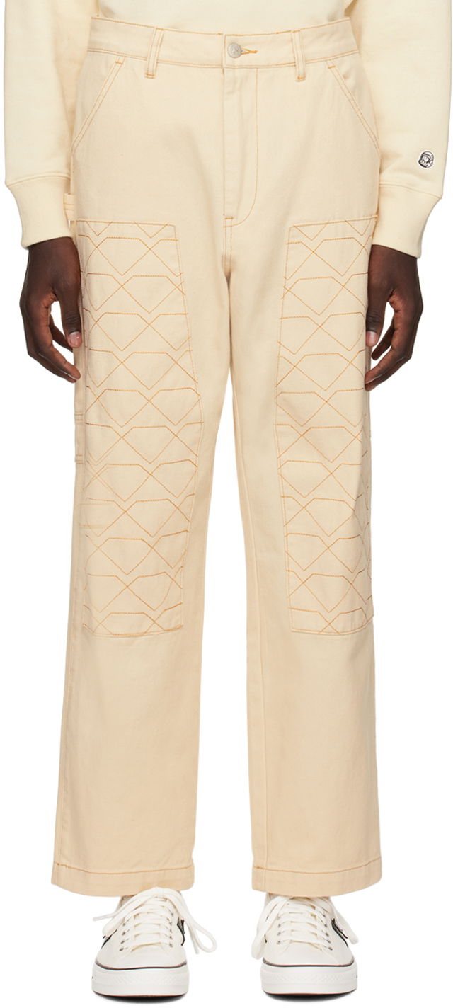 Housut BILLIONAIRE BOYS CLUB Diamonds & Dollars Trousers Beige | B23414