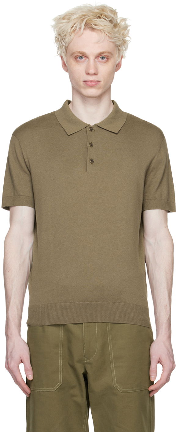 Poolopaita A.P.C. Knit Polo Shirt Vihreä | COGCN-H23193