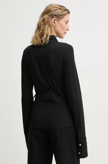 Paita HELIOT EMIL Heliot Emil Regular Fit Shirt with Classic Collar Musta | AW24.W.05.056.BLK01, 2