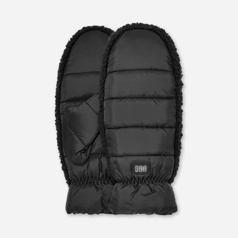 Käsineet UGG Fluff Mittens Musta | 101019-BLK