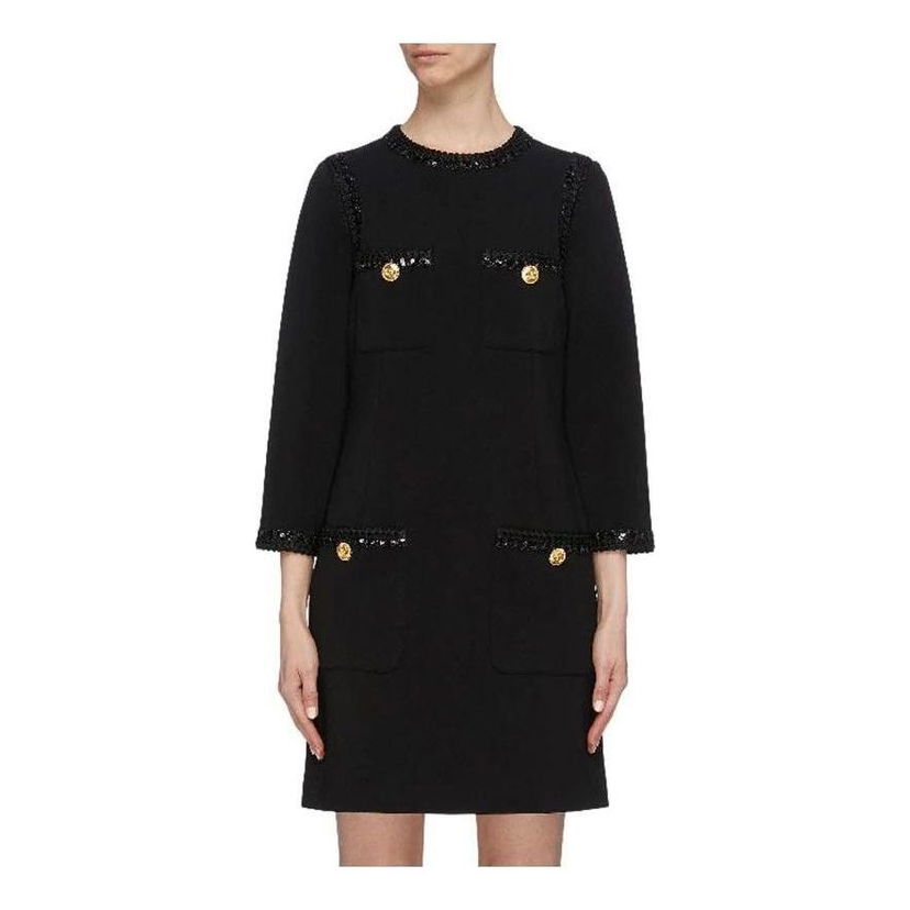 Mekko Gucci Gucci Compact Jersey Dress Musta | 568348-XJA1L-1000