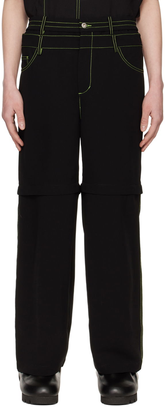 Housut Feng Chen Wang Feng Chen Wang Convertible Trousers Musta | FMS15TR23