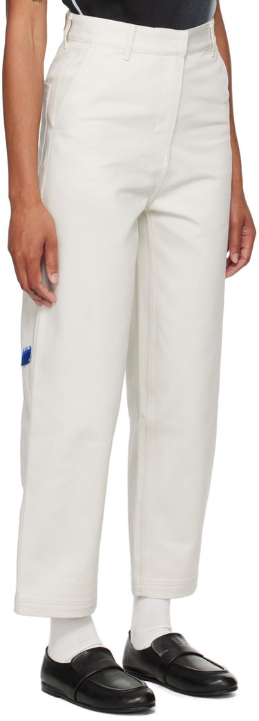 Housut ADER ERROR Patch Trousers Valkoinen | BMSGFYBT0101IV, 4
