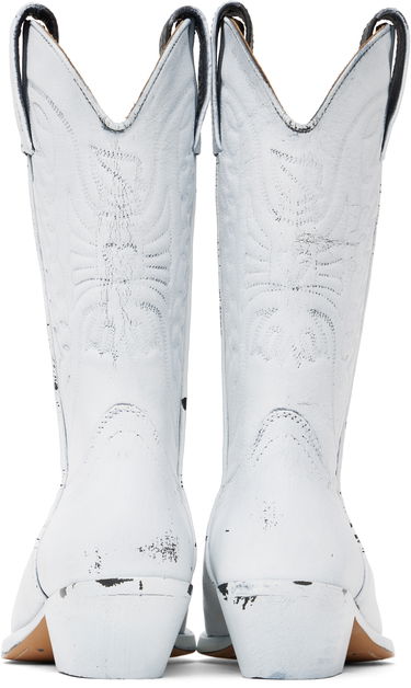 Takit Maison Margiela MM6 Maison Margiela Painted Cowboy Boots Valkoinen | SH3WW0003 P8299, 1