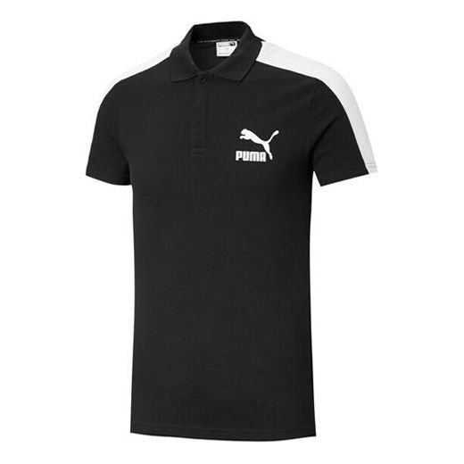 Poolopaita Puma Iconic T7 Men's Polo Shirt Musta | 598250-01