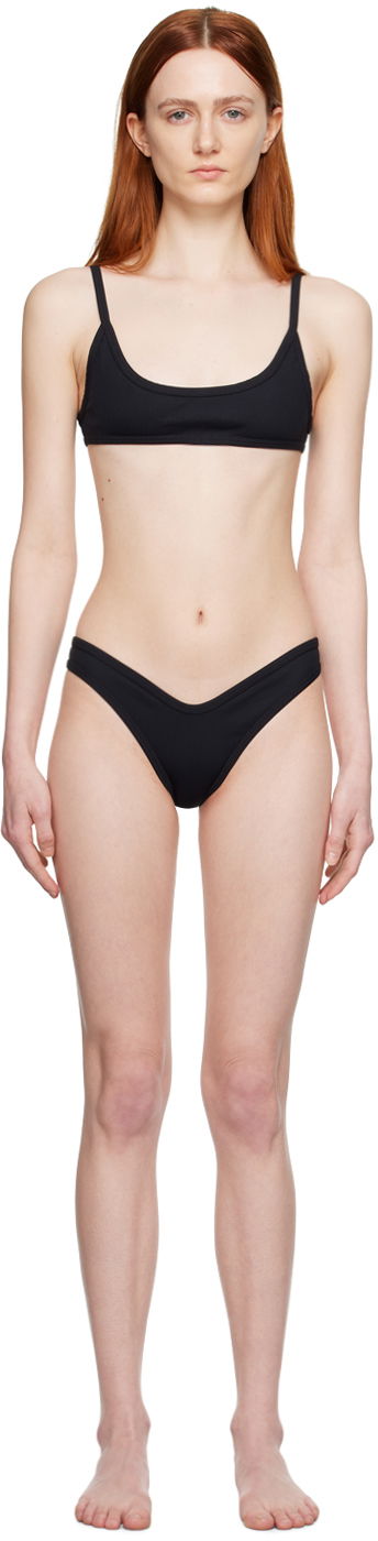 Uimapuvut The Attico Attico Scoop Neck Bikini Musta | 233WBB06 PA16