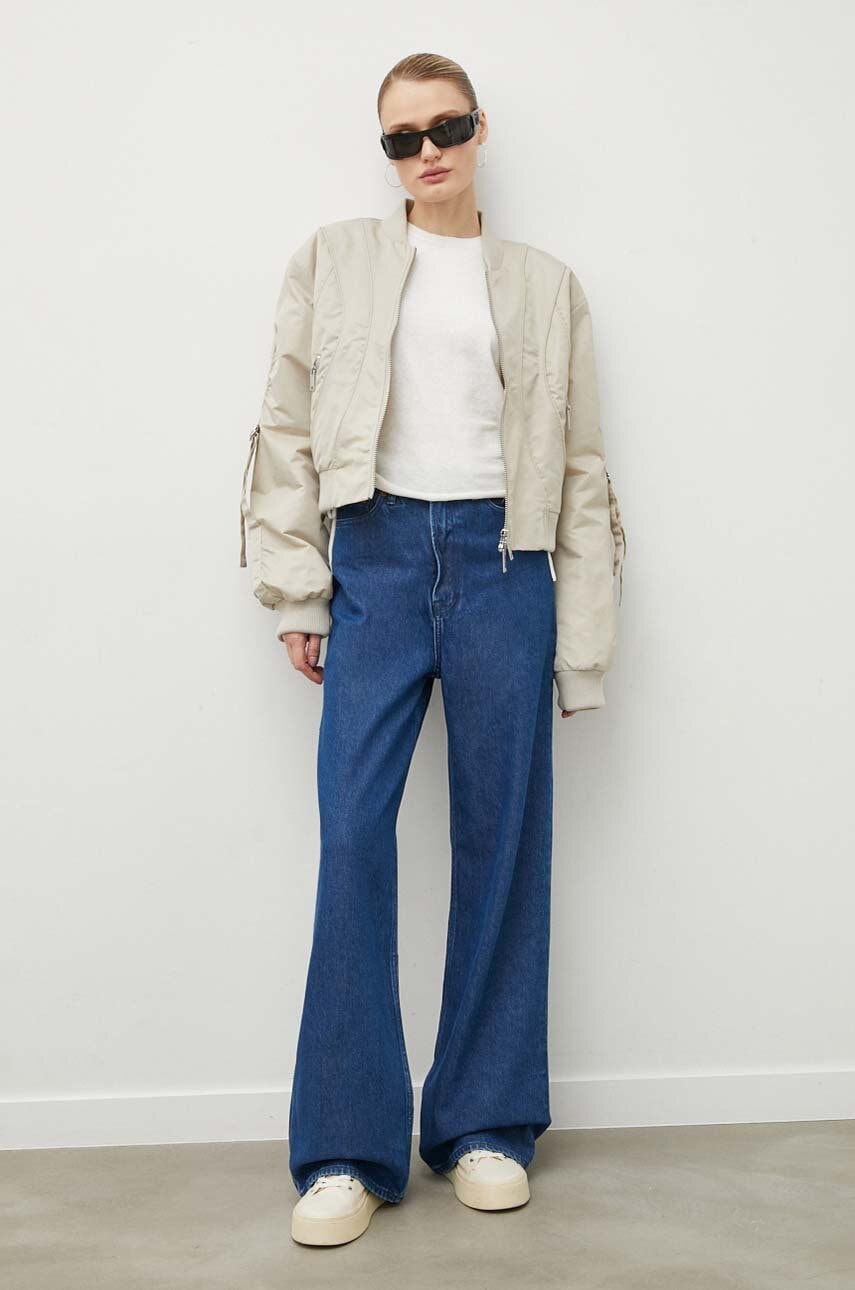 Jeans Samsoe Samsoe REBECCA Wide Leg Jeans Sininen | F22200166, 1