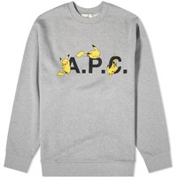 Villapaita A.P.C. Pokémon Pikachu x Crewneck Harmaa | COGVF-H27863-PLB, 1