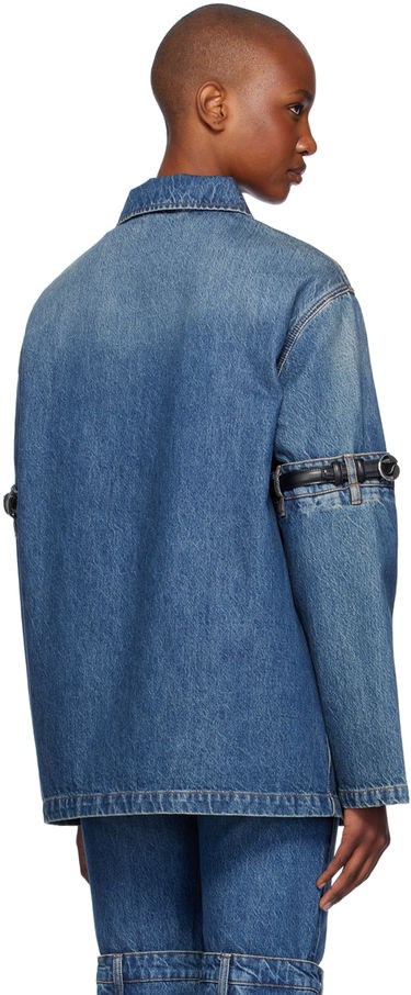 Takki Coperni Denim Jacket With Open Elbows Sininen | COPCH42252, 2