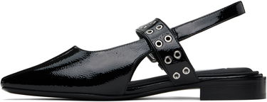 Mekko rag & bone rag & bone Astra Leather Slingback Ballerina Flats Musta | WFF24FF000PA0, 2