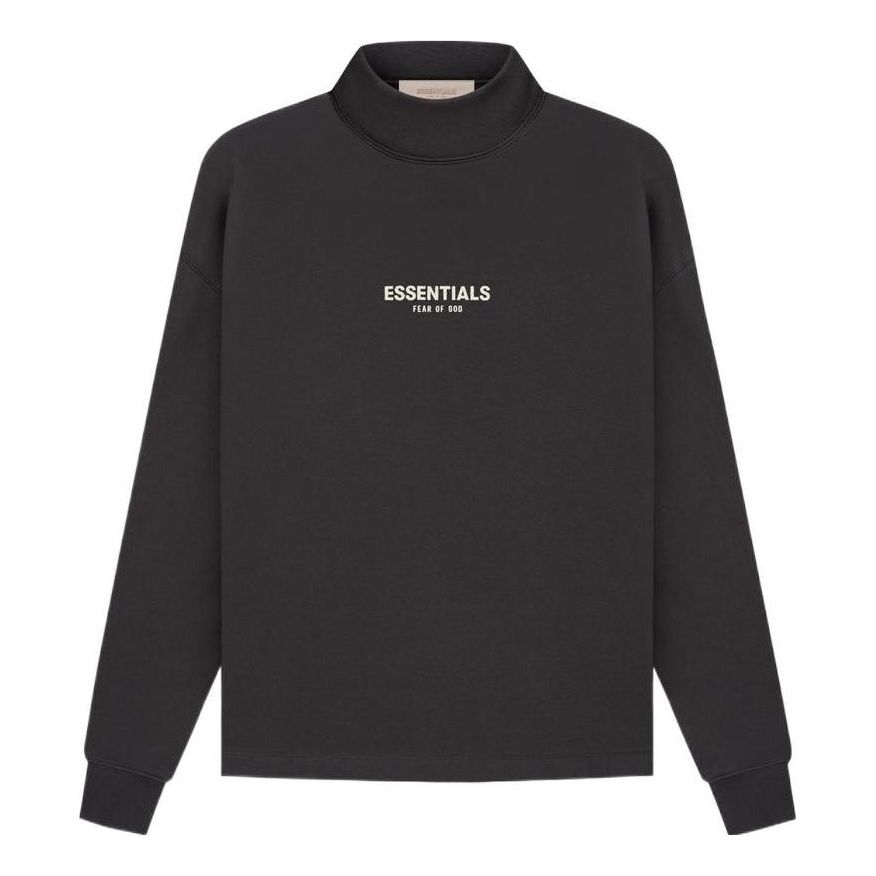 Villapaita Fear of God Essentials Relaxed Mockneck Sweatshirt Musta | FOG-SS22-135, 0
