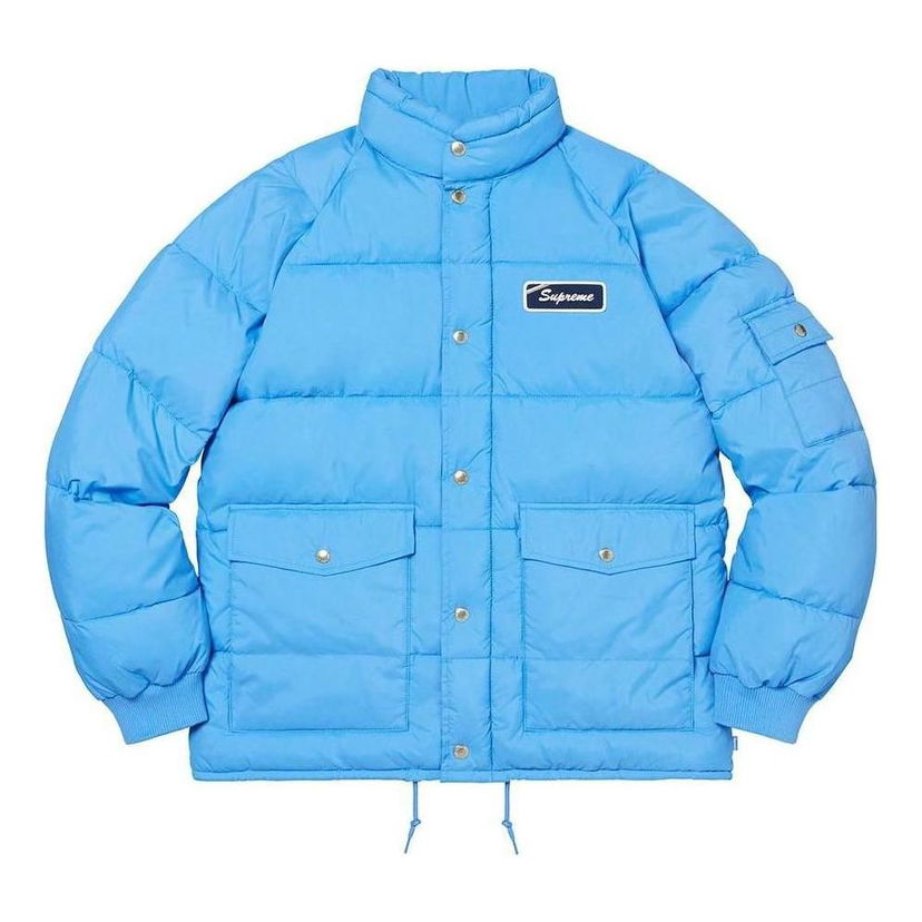 Puffer takki Supreme Raymond Pettibon Mechanics Puffy Jacket Sininen | SUP-FW22-956