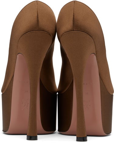 Mekko Amina Muaddi Amina Muaddi Anok Plateau Heeled Sandals Ruskea | ANOK PLATEAU, 1