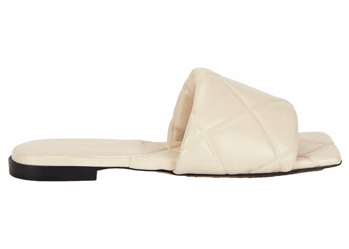 Tennarit ja kengät Bottega Veneta Lido Quilted Leather Slide Sandals Valkoinen | 639940VBP309031, 0