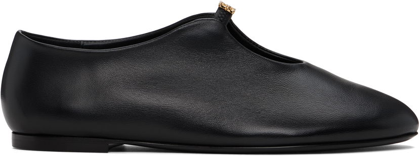 Vaatteet Givenchy Givenchy 4G Liquid Ballerina Flats Musta | BE500VE16Q001