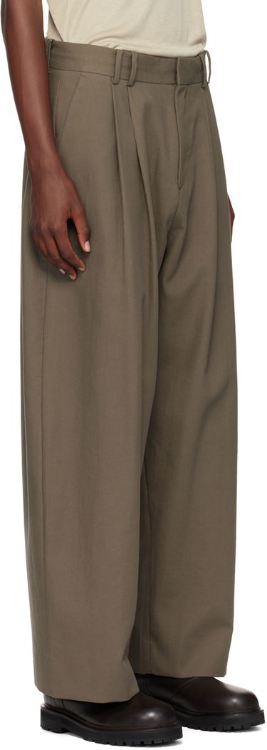 Housut Studio Nicholson Studio Nicholson Line Pleated Trousers Vihreä | LINE SNM - 1185, 1