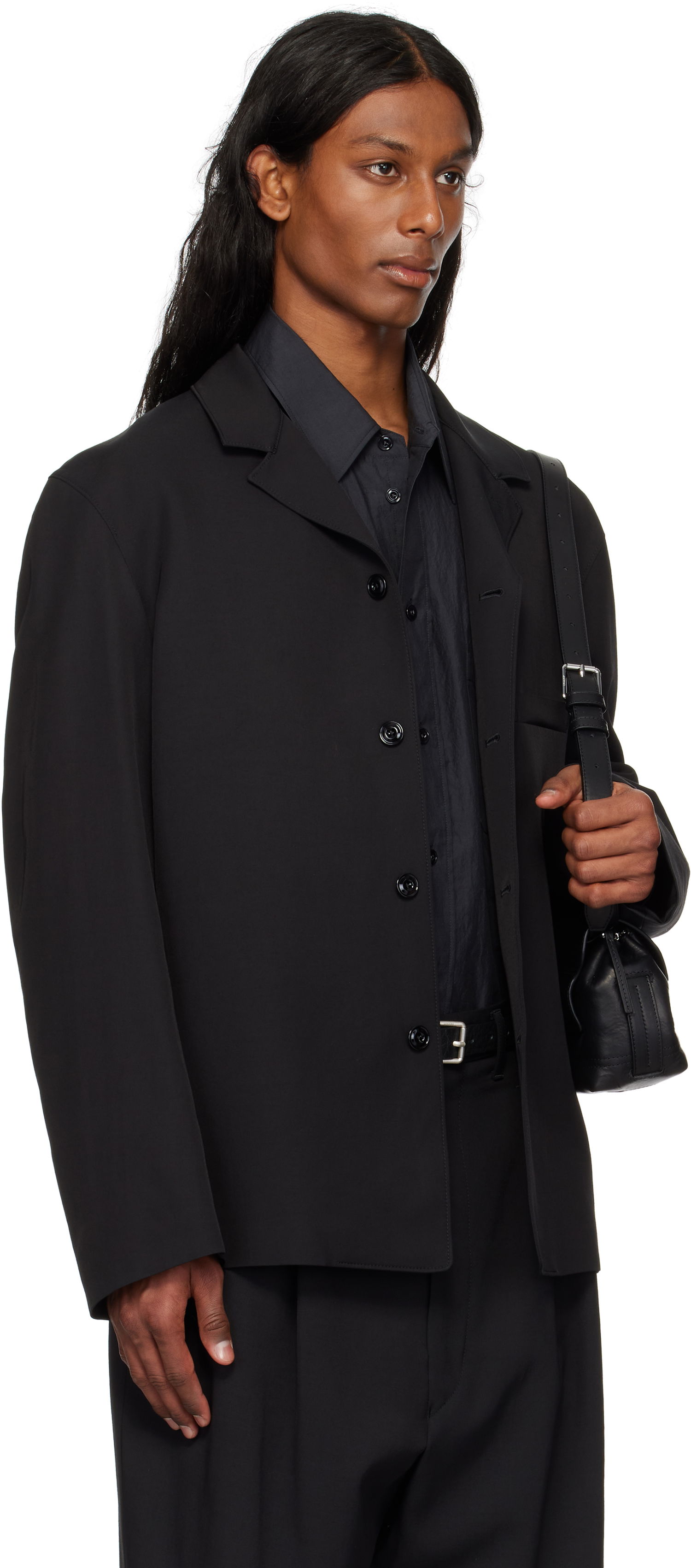 Takki LEMAIRE Lemaire Tailored Shirt Jacket Musta | JA1064 LF1362, 1