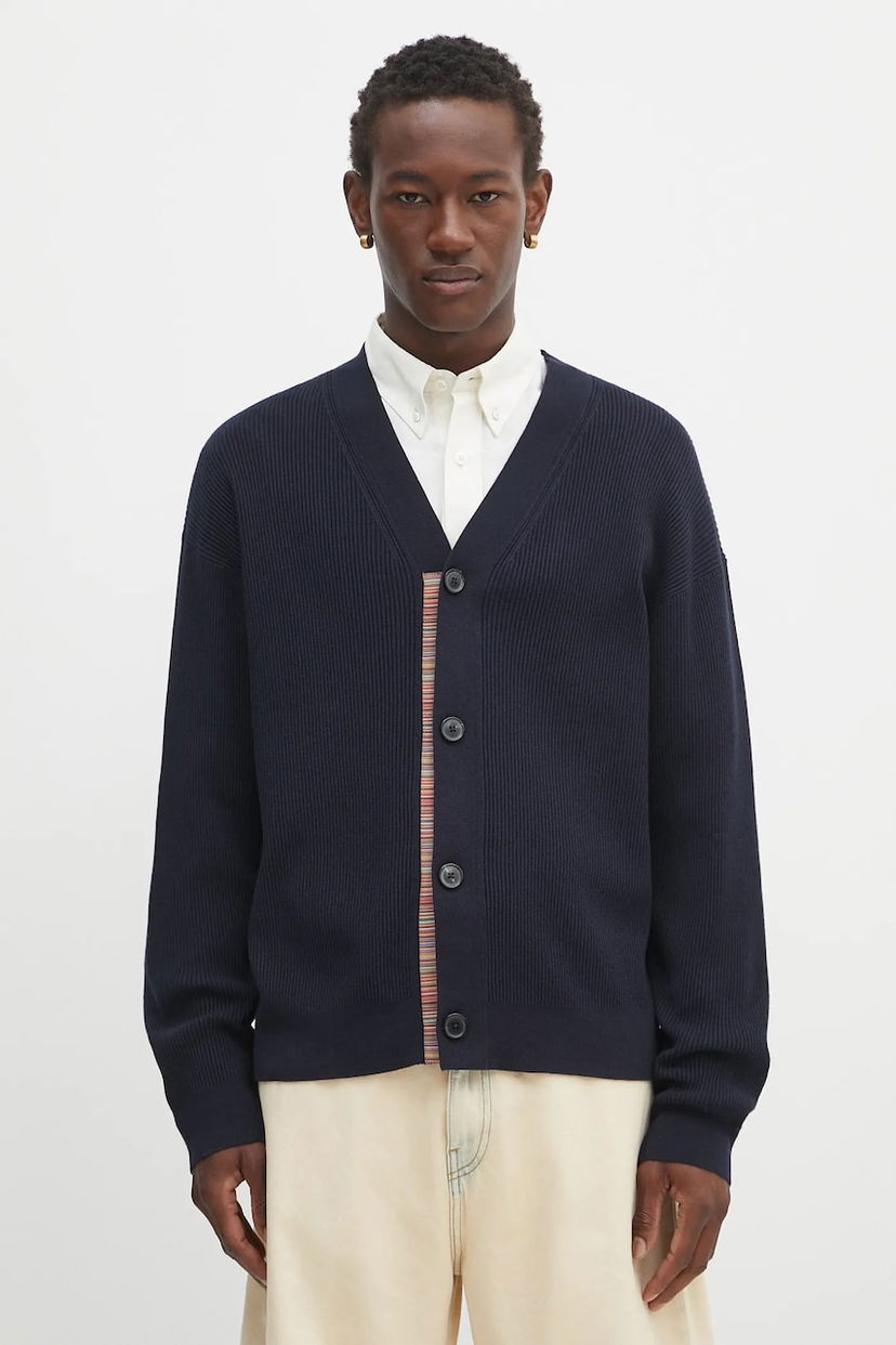 Villapaita Paul Smith Paul Smith Wool Cardigan Tummansininen | M1R.531Z.T02763