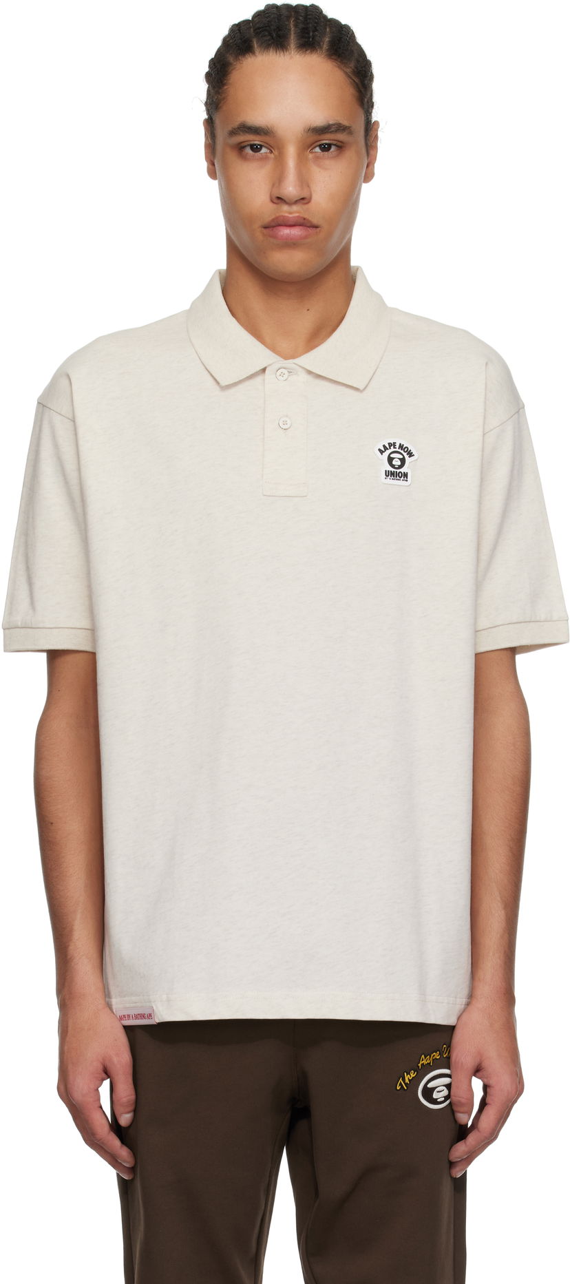 Poolopaita AAPE by A Bathing Ape AAPE by A Bathing Ape Main Polo Beige | AAPPOM1662XAOBG2